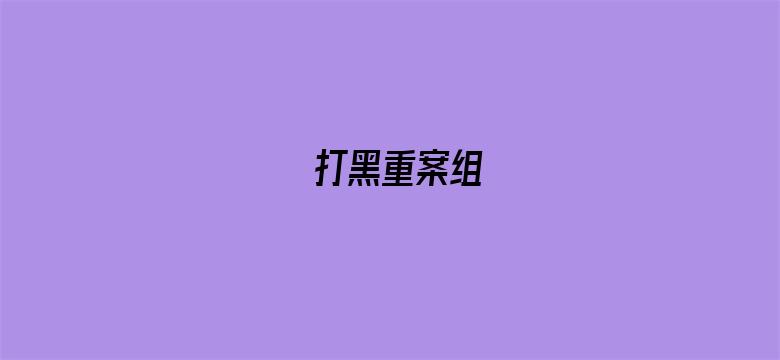 打黑重案组